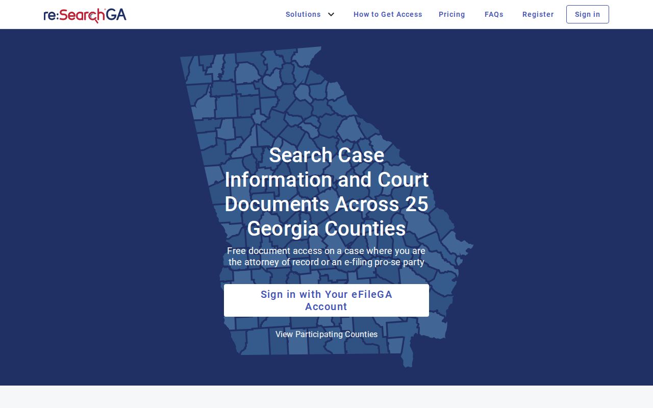 Georgia re:SearchGA court records search used for Jenkins County release orders